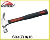 American type claw hammer W/plastic shaft and TPR grip