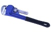 American type heavy duty pipe wrench with dipped handle