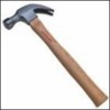 American type wood handle claw hammer