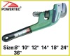 Angle type heavy duty pipe wrench