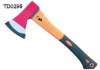 Axe with plastic-coating handle