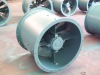 Axial blowing fan for offshore platform use