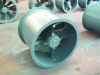 Axial blowing fan for offshore platform use