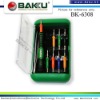 BAKU wholesale prices for 8 tips in 1 precision Screwdriver set BK-6308 for Iphone 4 and Blackberry