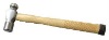 Ball pein hammer with laser wooden handle