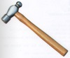 Ball pein peen hammer with wood handle fiberglass handle,