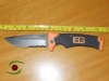 Bear Grylls fIxed blade survival camping knife serrated edge BG 742
