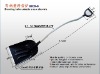 Bending helve plastic snow shovel