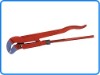 Bent nose pipe wrench