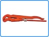 Bent nose pipe wrench