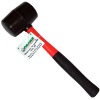 Black Color Rubber Hammer With Fibre Glass Handle
