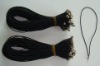 Black barbed elastic cords