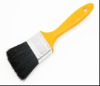 Black bristle paint brush with yellow handle