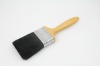 Black bristle stainless steel ferrule wooden handle paint tool