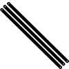 Black carbon steel hacksaw blade
