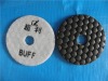 Black hexagonal diamond floor polishing buff pad