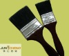Black natural bristle paint brush