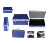 Blue fashion aluminum portable tool case