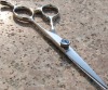 Blue stone,Japan 440C Hair scissors for Barber -HFK-55A