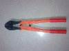 Bolt cutter with dipped handle