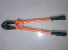 Bolt cutter with plastic handle :