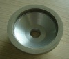 Bowl-shaped diamond grinding wheel for PCD