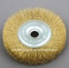 Brass coated Circular Steel Wire Wheel Brush