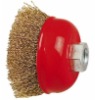 Brass-coated Wire Brush with Higher Flexibility for Light Cleaning and Removal