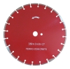 Brazed diamond saw blade for ferroconcrete