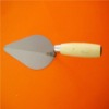 Bricklaying trowel with wooden handle