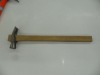 British-type anti-skidding claw hammer with wooden handle