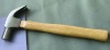 British type claw hammer with wooden handle