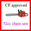 CE gasoline chain saw 52cc