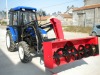 CE tractor loader with snowblower