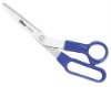 CLAUSS Kitchen Scissors, 8-1/2 In L, Bent, Blunt, Blue