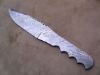 CUSTOM MADE DAMASCUS BLANK KNIFE 11"