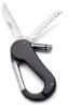 Carabiner with knife