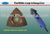 Carbide rasp triangular