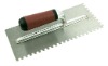 Carbon Steel Plastic Handle Plastering Trowel With Teeth