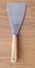 Carbon steel Scraper With Wooden Handle,polished