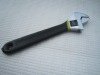 Chrome-plated Adjustable wrench with pvc handle