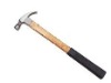 Claw Hammer with coating wooden shaft