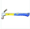 Claw hammer with plastic-coating handle