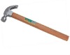 Claw hammer with wooden handle