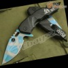 Colorful Wind-fire Rings Stainless Steel Multi Functional Folding Blade Knife DZ-999