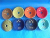 Concave diamond floor polishing pad