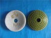 Concave diamond polishing buff pad