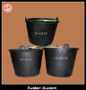 Construction rubber bucket