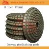 Convex polishing pads; Granite polishing pads-polish available without the use of buff pad