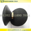 Convex rubber backer pads